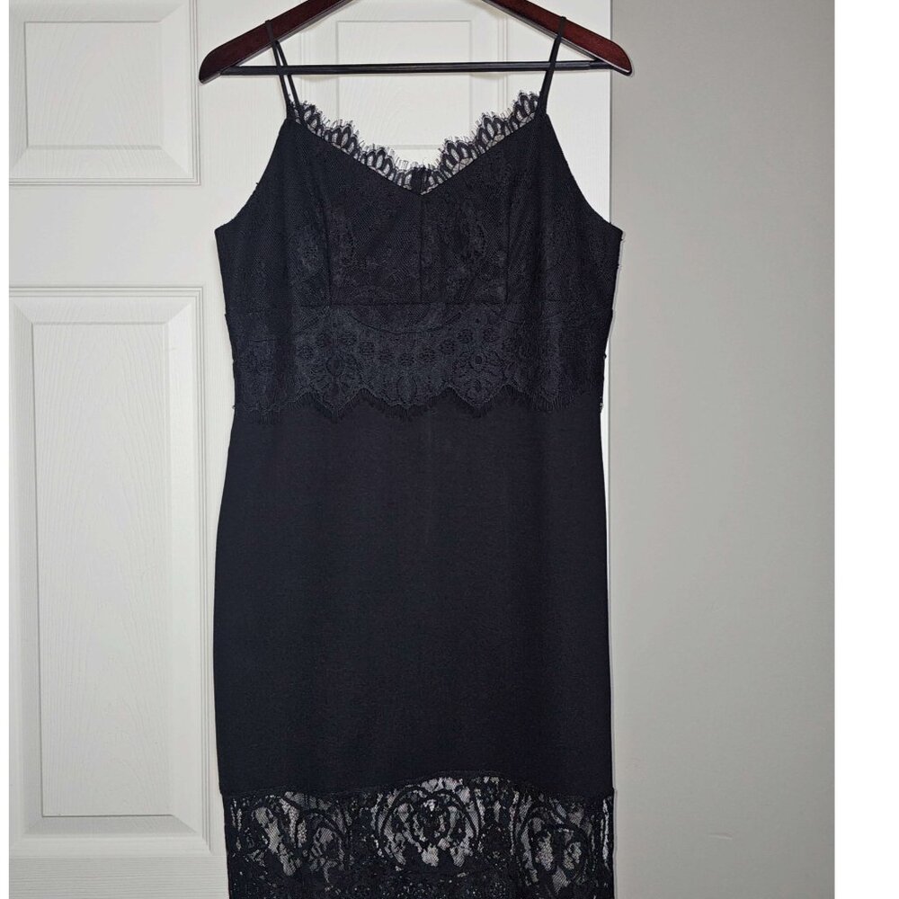 Socialite Black Lace Slip Dress – Size L (Brand New)